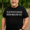 Tricou amuzant Soția știe tot, cadou de zi de naștere pentru soț cu simțul umorului