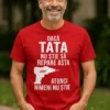 Tricou amuzant Tata repară tot cu mesaj pentru tați pricepuți și glumeți