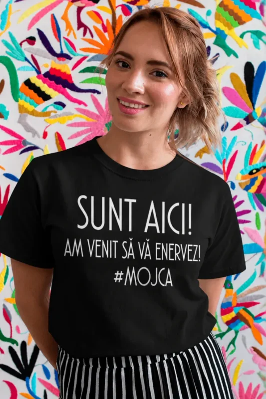 Tricou amuzant Vă enervez cu nume personalizat, cu mesaj haios imprimat pentru cadou