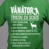 Tricou amuzant Vânător cu scuze cu design tipărit pentru pasionați de vânătoare