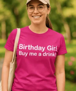 Tricou amuzant Zi de naștere cu cinste, cadou zi de naștere pentru petrecere și ieșire cu prietenii