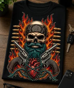 Tricou amuzant – Tricou Colorful Tattoo Vintage – tricou amuzant cu mesaj