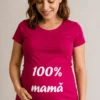 Tricou de gravidă 100 la sută mamă, cadou pentru baby shower sau zi de naștere