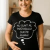 Tricou de gravidă Nu sunt al poștașului, cadou amuzant pentru viitoare mămici