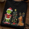 Tricou amuzant – Tricou Grinch si Bradul de Craciun – tricou amuzant cu mesaj