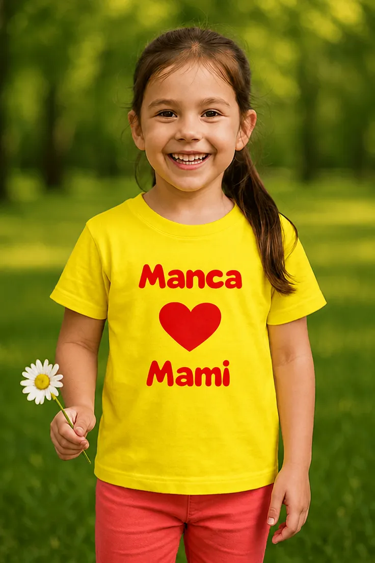 Tricou pentru copii Pentru mami cu nume personalizat, cadou haios pentru mama