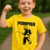 Tricou pentru copii Pompier cu imprimeu POMPIER