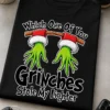 Tricou cu un motiv de Crăciun – Which One Of You Grinches Stole My Lighter – tricou amuzant cu mesaj